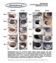 Sewerlock Before and After images- Manhole Sewerlocks